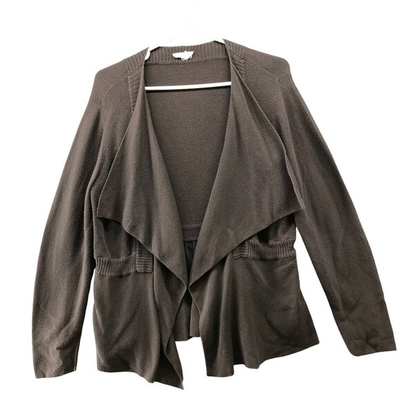 Eileen Fisher Sweaters - Eileen Fisher Organic Cotton Cardigan‎ Womens M Brown Open Front Lightweight